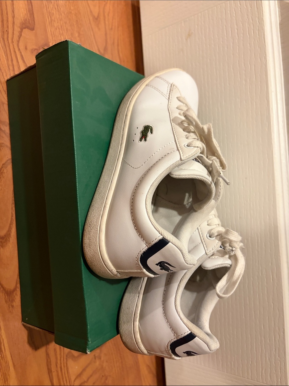 Lacoste White Leather Sneakers